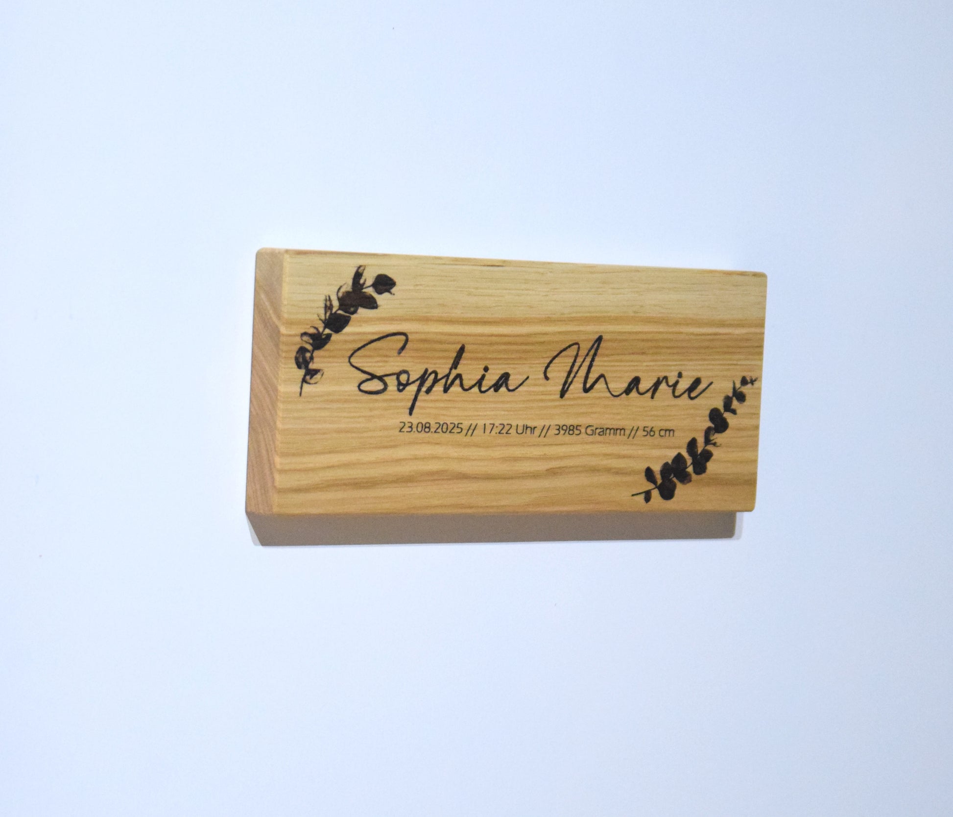 Eichenschild (30-40x12cm), Geburtsschild, Babyschild personalisiert, Geburtsgeschenk, Namensschild. (Kopie)